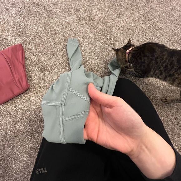 lululemon wunder train cropped in misty glade size 6 - Picture 4 of 5